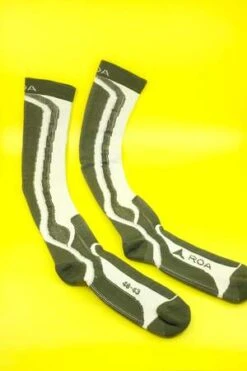 ROALong Socks - Olive/Beige