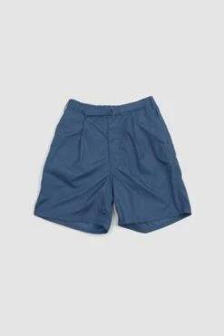 Beams PlusOne Pleat Athletic Shorts - Blue