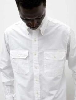 OrslowOxford Button Down Safari Shirt - White 10 OrslowOxford Button Down Safari Shirt - White -Patagonia Clothing Shop Oxford Button Down Safari Shirt White 20230610074003 1