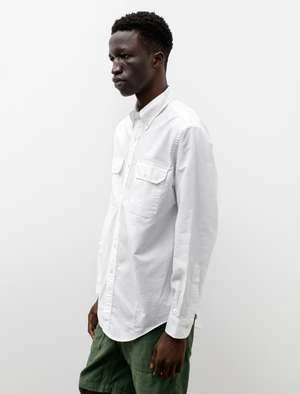 OrslowOxford Button Down Safari Shirt - White 5 OrslowOxford Button Down Safari Shirt - White - Image 3
