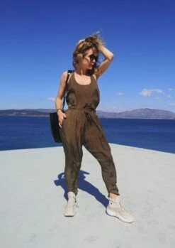 BERENIKUnisex Berenik LOOSE ELASTIC CUPRO BIAS PANTS - Khaki -Patagonia Clothing Shop PANTS LOOSE ELASTIC CUPRO BIAS khaki 20210521084632