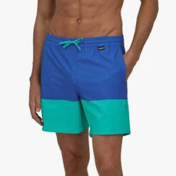 PatagoniaHydropeak Volley Shorts 16" Santa Cruz Block - Bayou Blue -Patagonia Clothing Shop PATAGONIA Men s Hydropeak Volley Shorts 16 Santa Cruz Block Bayou Blue 20230417225612 1