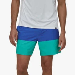 PatagoniaHydropeak Volley Shorts 16" Santa Cruz Block - Bayou Blue -Patagonia Clothing Shop PATAGONIA Men s Hydropeak Volley Shorts 16 Santa Cruz Block Bayou Blue 20230417225612 3