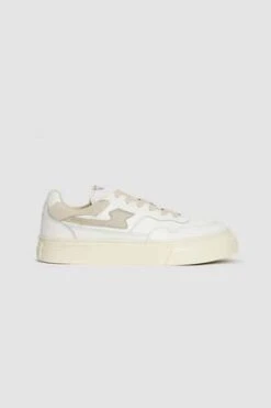 S.W.CPearl S Strike Leather Sneakers - White/Putty