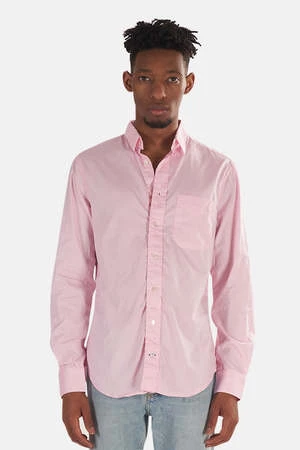 Blue&CreamPinpoint Button Down Shirt - Pink Pinpoint 3 Blue&CreamPinpoint Button Down Shirt - Pink Pinpoint