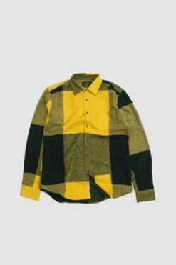 Portuguese FlannelPlacement Shirt - Green/Yellow