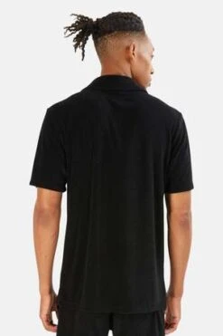 Blue&CreamPool Terry Short Sleeve Buttondown - Black -Patagonia Clothing Shop Pool Terry Short Sleeve Buttondown Black 20220819194659 2