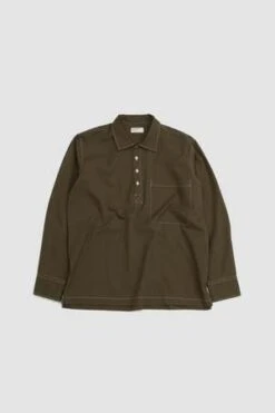 Universal WorksScuba Cotton Pullover Shirt - Olive