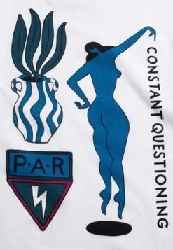 BY PARRAQuestioning T-Shirt - White -Patagonia Clothing Shop Questioning T Shirt White 20231013170511