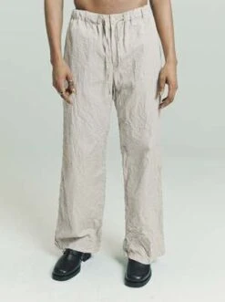 RierPopeline Wrinkled Long Pajama Trouser - Hazelnut