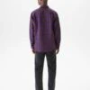 Schnayderman'sNon-Binary Linen Shirt - Purple Check -Patagonia Clothing Shop Shirt Non Binary Linen Purple Check 20230405174921