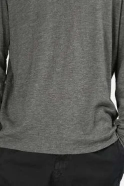 Blue&CreamSlub Long Sleeve Tee - Charcoal Heather -Patagonia Clothing Shop Slub Long Sleeve Tee Charcoal Heather 20220811144012 2