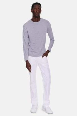 Blue&CreamSmooth Long Sleeve Tee - Heather Grey -Patagonia Clothing Shop Smooth Long Sleeve Tee Heather Grey 20231028202520 1