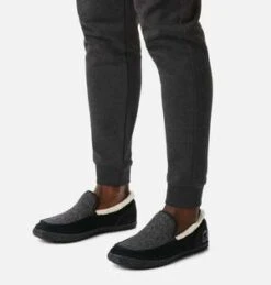 SorelMen's Dude Moc Slipper - Grill/Black