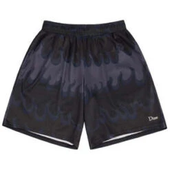 DimeSpace Flame Mesh Shorts - Black