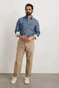 Alex MillVintage Washed Chino Straight Leg Pant