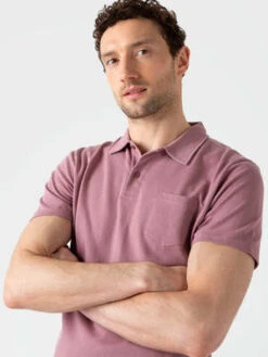 SunspelRiviera Polo Shirt - Vintage Pink -Patagonia Clothing Shop Sunspel Riviera Polo Shirt in Vintage Pink 20230901024920 2