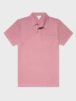 SunspelRiviera Polo Shirt - Vintage Pink -Patagonia Clothing Shop Sunspel Riviera Polo Shirt in Vintage Pink 20230901024920 3