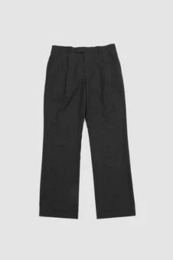 AuraleeSuper Fine Tropical Wool Slacks Pant - Charcoal