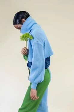 Abacaxiabacaxi Sweater Ribbed Jogger Pant - Moss Green/Sky Blue -Patagonia Clothing Shop Sweater Ribbed Jogger Pant 20220329231338 1