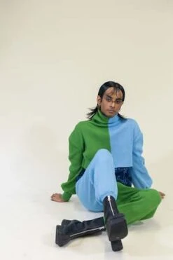 Abacaxiabacaxi Sweater Ribbed Jogger Pant - Moss Green/Sky Blue -Patagonia Clothing Shop Sweater Ribbed Jogger Pant 20220329231338