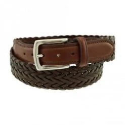 Totem Brand Co.T.B Phelps Maxwell Braided Leather Belt - Briar Brown
