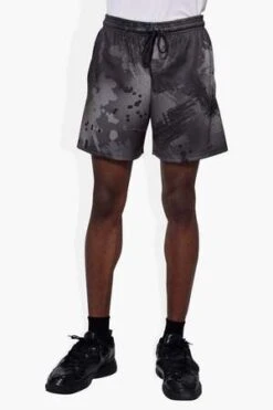THE CELECTScratch Camo Short - Black