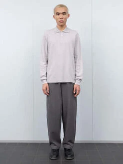 Lady White Co.Three Button Polo - Scarlet Grey