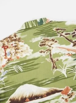 Universal WorksRoad Shirt - Green Fuji Summer Print -Patagonia Clothing Shop Universal Works Road Shirt Green Fuji Summer Print 20210307224853 1