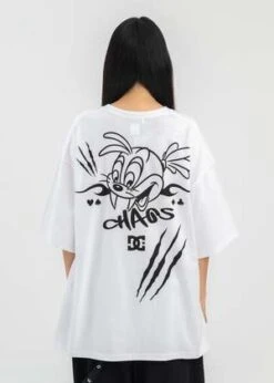 KidillSHORT SLEEVE WIDE TEE COLLAB WITH DC SHOES ANARCHY - WHITE