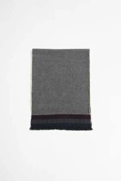 Begg X CoWash Vaudie Weavers Scarf - Navy/Burgundy