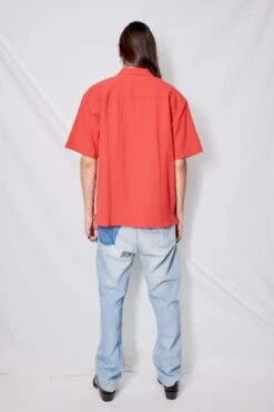 YMCMitchum Short Sleeve Shirt - Red -Patagonia Clothing Shop YMC Mitchum Short Sleeve Shirt Red 20230623203345 1